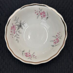 Favolina Karolina‎ Jarolina Poland 3879 Fruit BowlSilver Scalloped Floral 9